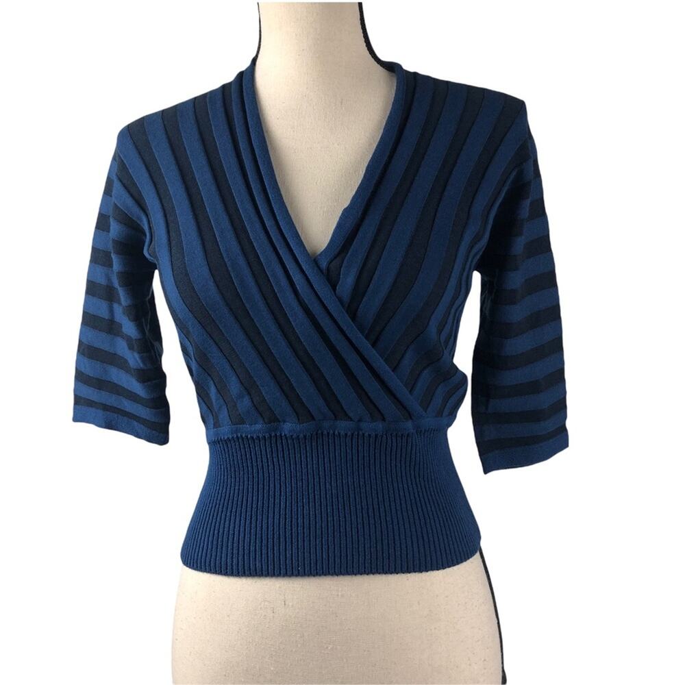 Club Monaco blue/black Top Medium